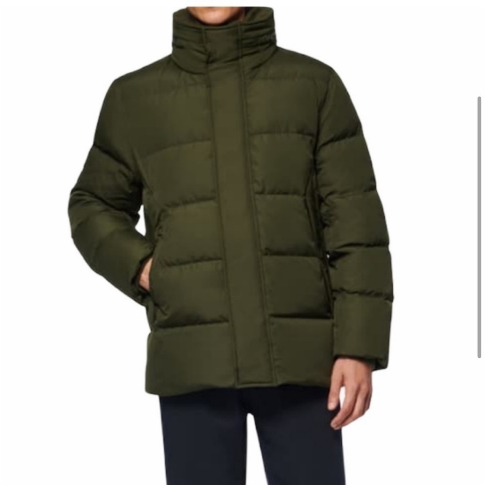 Marc New York Olive Puffer Removable Hood Lrg